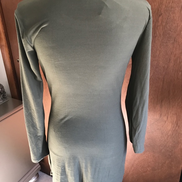 Perfect olive green long sleeve dress - Picture 2 of 3